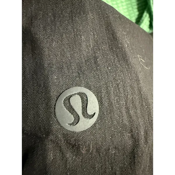 Lululemon Beyond the Studio Jogger Black Ruched Pinstripe Pants Size 2 LW5CZHS - Image 3