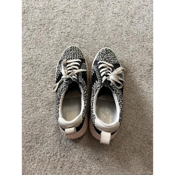 Dolce Vita Dolley Women's Sneaker, Black White Knit, Size 8.5, Retro‎ Style - Image 4