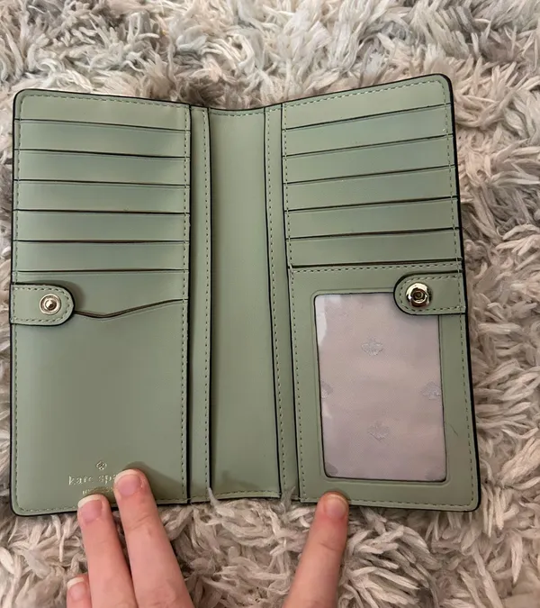 Kate Spade Green Leather Wallet - Image 4