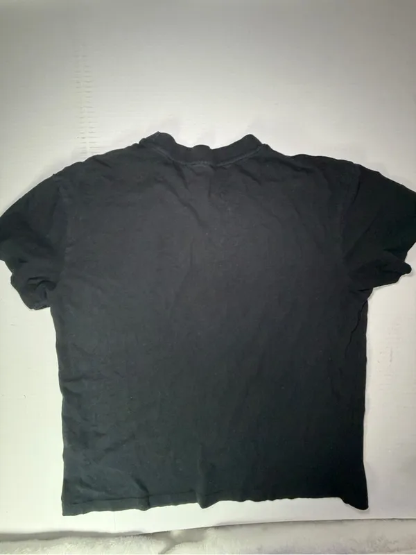 Women's Black boxy Short-Sleeve Crewneck Tee - Image 6