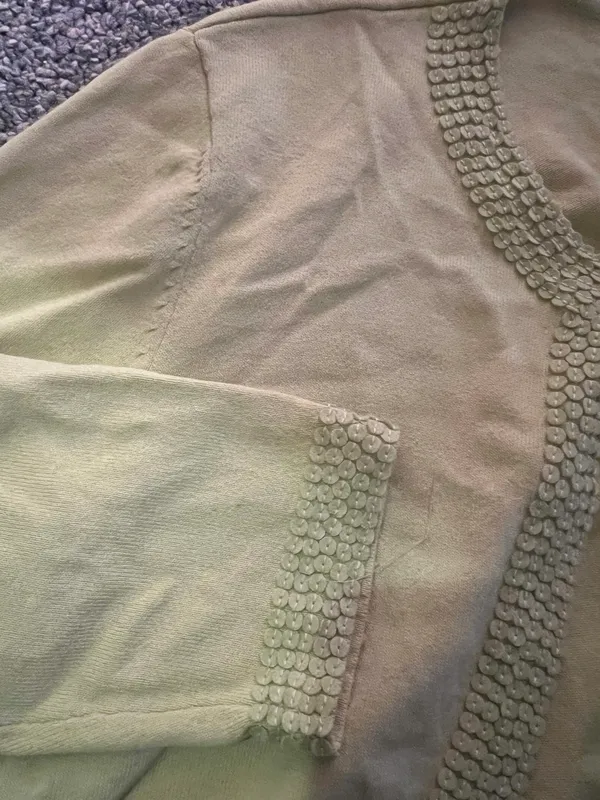 vintage green cardigan top - Image 4