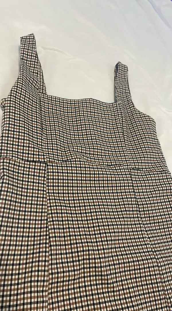 Altar'd State brown gingham mini dress - Image 3