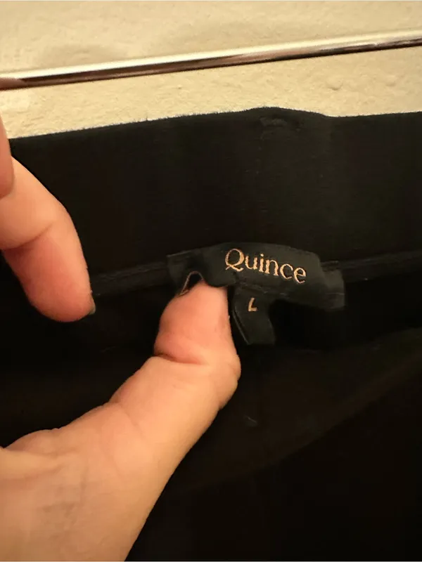 Quince Ultra-Stretch Ponte Straight Leg Pants black large - Image 3