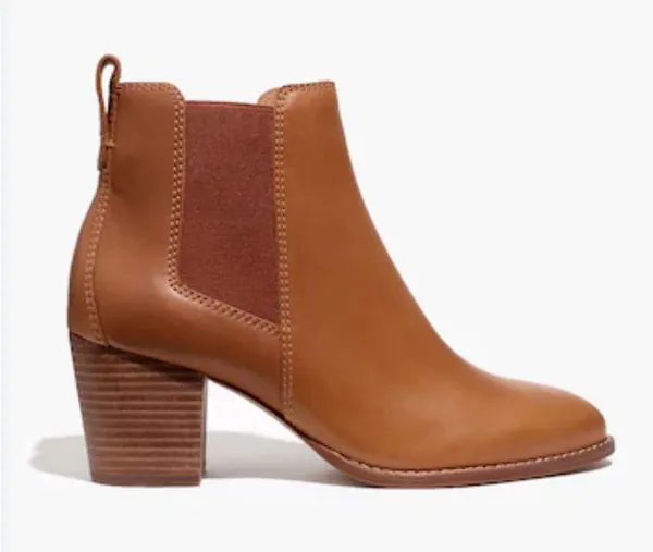 MADEWELL‎ Regan boot pull on Boots Size 7 Saddle BROWN Booties Short Heeled - Image 3