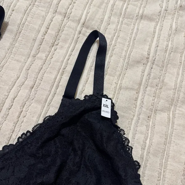 NWT Pink Wink Triangle Lace Bralette - Image 4