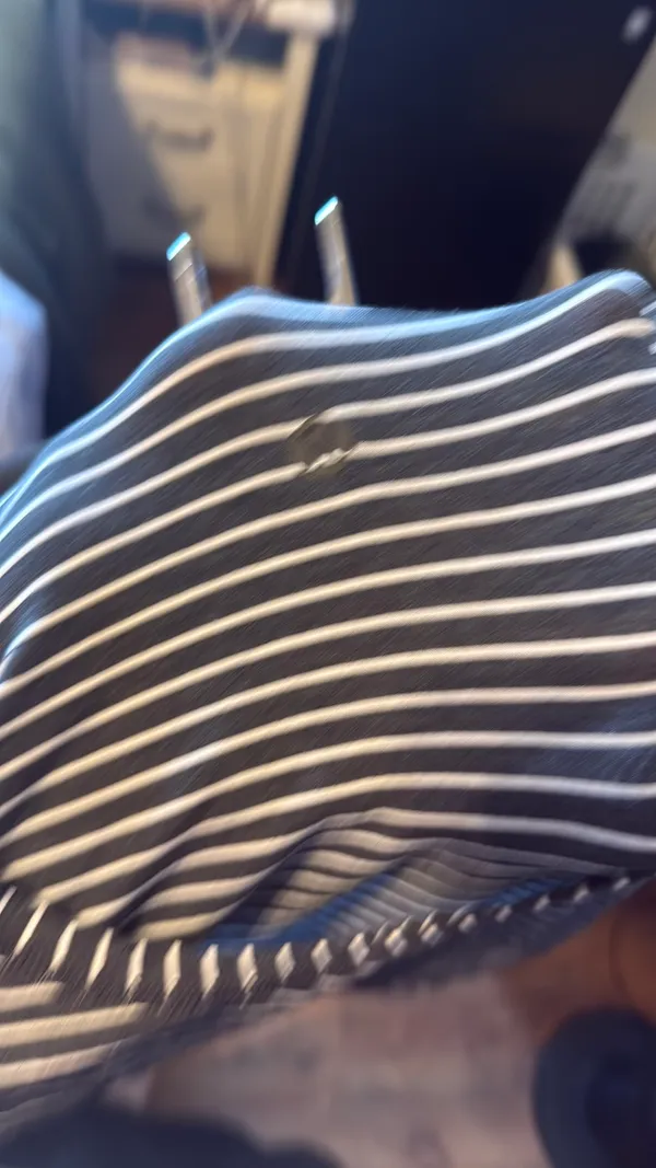 Lululemon Womens Long Sleeve Top Black White Striped Round Neck Estimated Size 8 - Image 3
