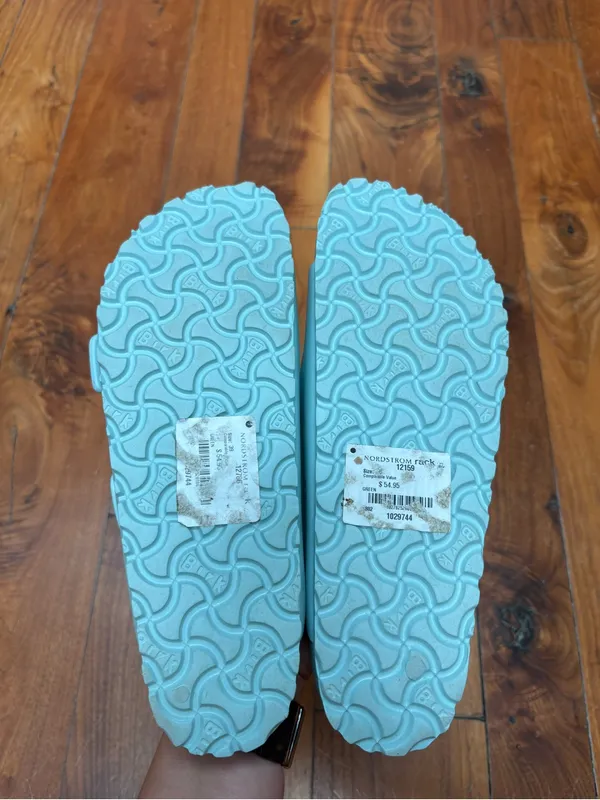 Birkenstock Women's Arizona Stealth Buckle EVA Sandals in Surf Green 39 - Image 11