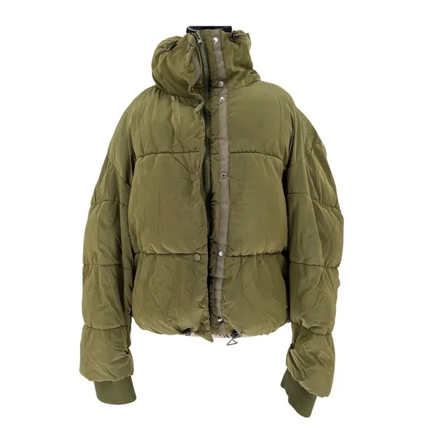Princess Polly Harmonie Puffer Jacket‎ Womens 10 Oversized Olive Green EUC - Image 2