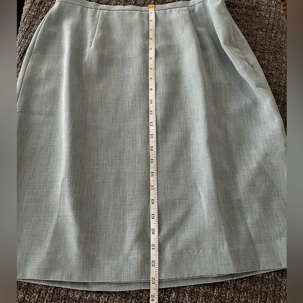 Nwt‎ Worthington soft classics "Melange" Blue skirt size 14 - Image 7