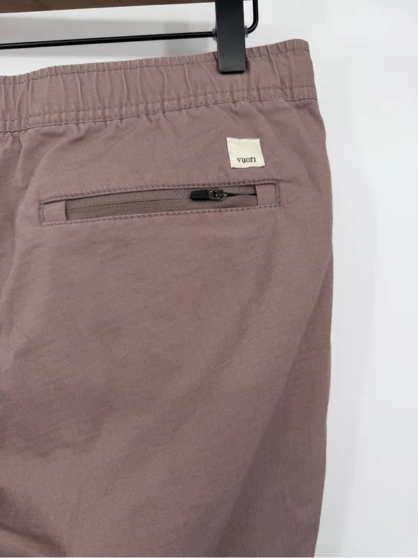 Vuori Ripstop Pants Women Medium Brown Organic Cotton Hiking Drawstring VW401 - Image 6