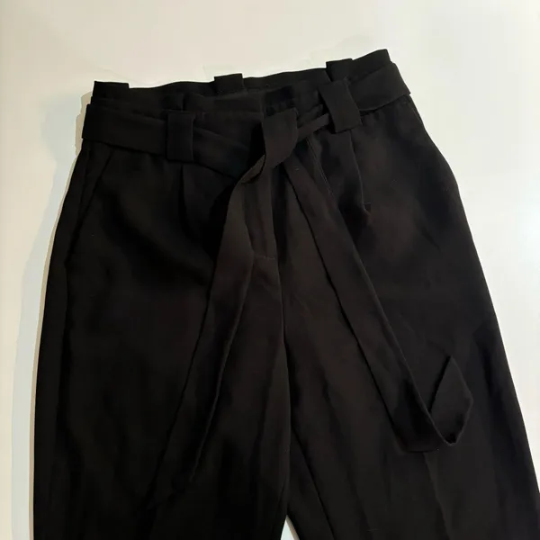 Express Tie Belt Black Pants - Image 3