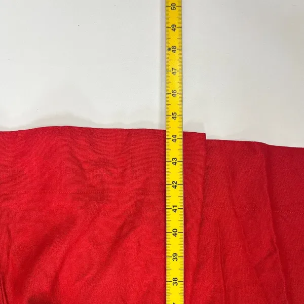 NWOT Farm Rio Stretch Linen Blend Cami Maxi Dress Size XS Classic RED - Image 15