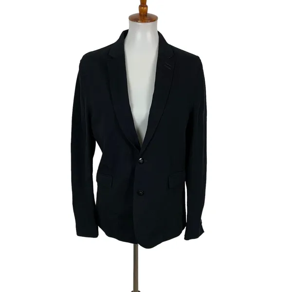 The Kooples Black Fitted Blazer Womens 48 Tailored Office Business Career Formal - Image 2
