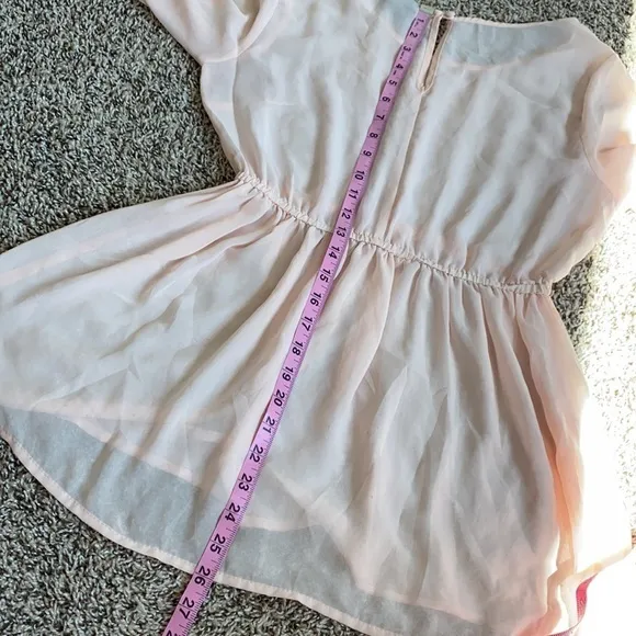 5/$30 🎈 Rue21‎ small studded pink sheer blouse - Image 5