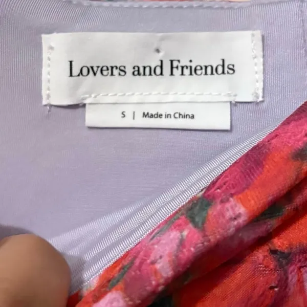 Lovers & Friends Pink Island Floral Lana Midi Skirt Size Small - Image 3