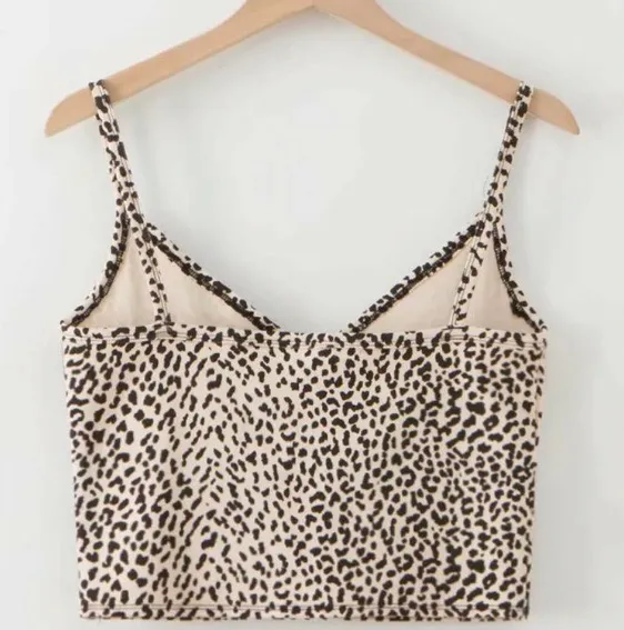 SheIn Leopard Print Surplice Cami Top - Image 2