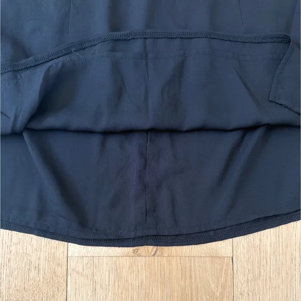 White Fox Mini Skirt Side Ties Size M Black - Image 4