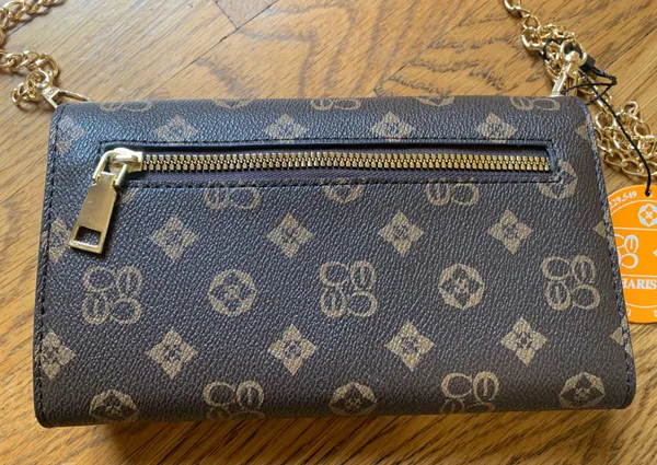 Crossbody Wristlet Clutch Brown - Image 11