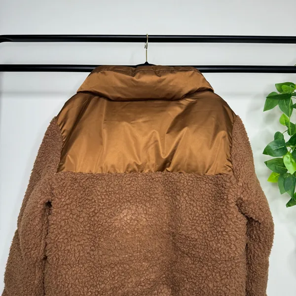 Abercrombie & Fitch Ultra Cropped Mini Puffer Fleece Jacket size Small *FLAWED* - Image 6