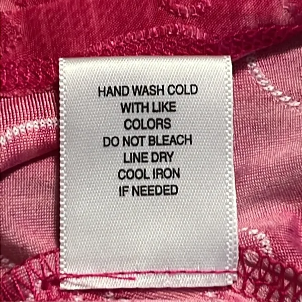 Sami & Jo size medium womens fuchsia short sleeve blouse lightweight stretchy - Image 7