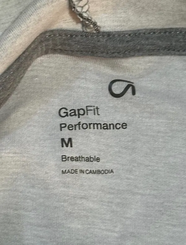 Gap Heather Grey Performance Pullover Hoodie - Image 8