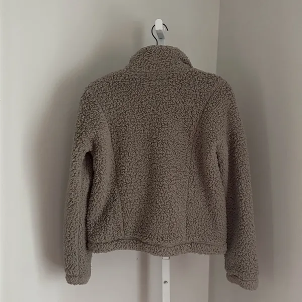 Abercrombie & Fitch Soft AF Sherpa Quarter Zip Faux Sherpa Fleece Jacket Size XS - Image 2