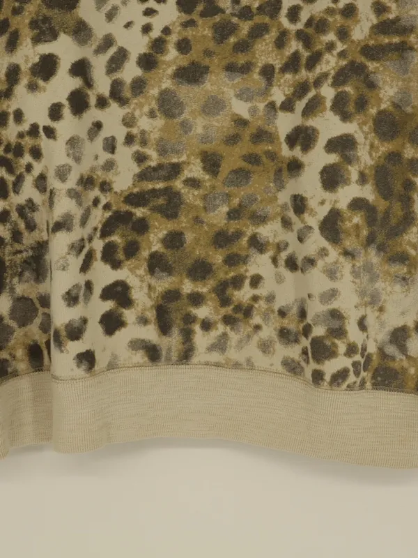Isabel Marant Étoile Leopard Print Sweatshirt M Animal Print Crewneck Designer - Image 8