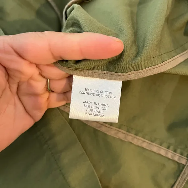 ModCloth Military Inspired Olive Green Button Jacket‎ Structured Fit Size Small - Image 3