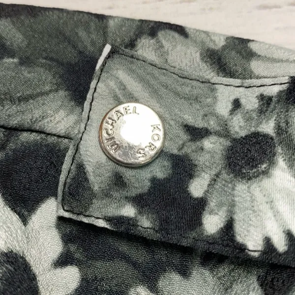 Michael Kors Gray Daisy Cap Sleeve Blouse - Image 4