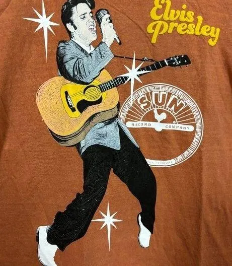 Elvis Presley The King of Rock n Roll Sun Record Company Rock Tee Small - Image 2