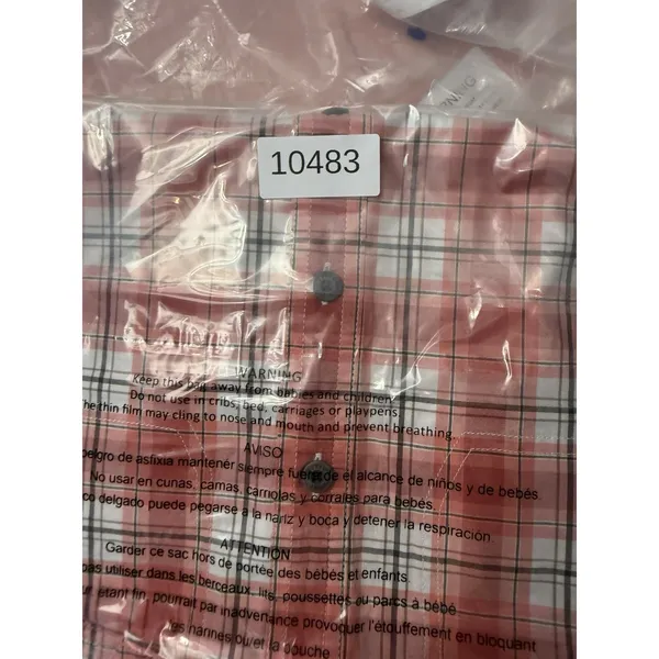 Ariat Rebar Made Tough DuraStretch Womens Work Shirt Red Plaid Long Sleeve M - Image 12