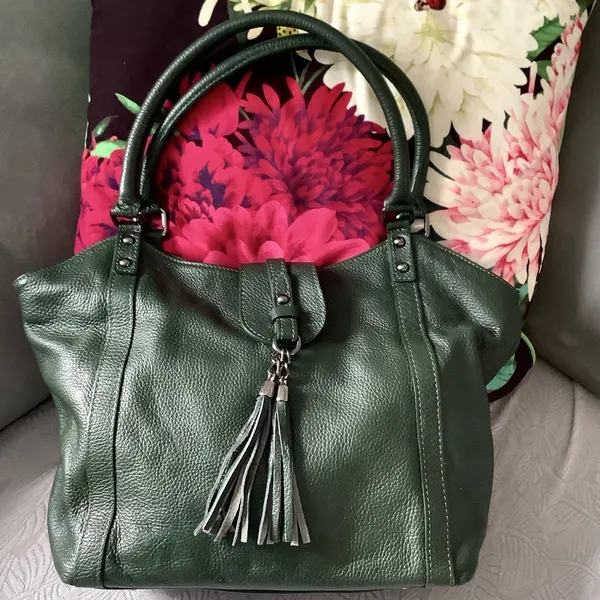 Genuine leather bag- beautiful modern color! 💚💚💚 - Image 5