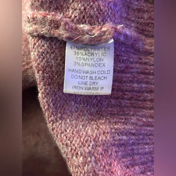 Newbury Kustom Women's Oversized Boat Neck Textured Pink Sweater SZ LG - Image 7