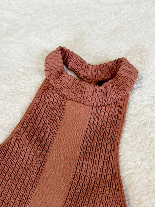 Intimately Free People Burnt Orange Halter Tank Top XS/S - Image 3