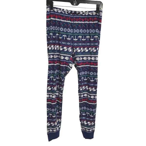 Hanna Anderson Star Wars Fair‎ Isle Holiday Organic Cotton Pajama Set Womens M - Image 4