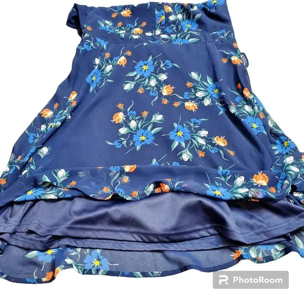 Lulu's‎ Blue Floral Mock Neck Dress - Image 5