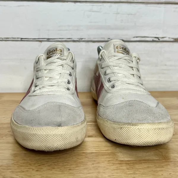 Gola Badminton Low Top Sneakers Dusty Rose Shoe Size 11 - Image 4