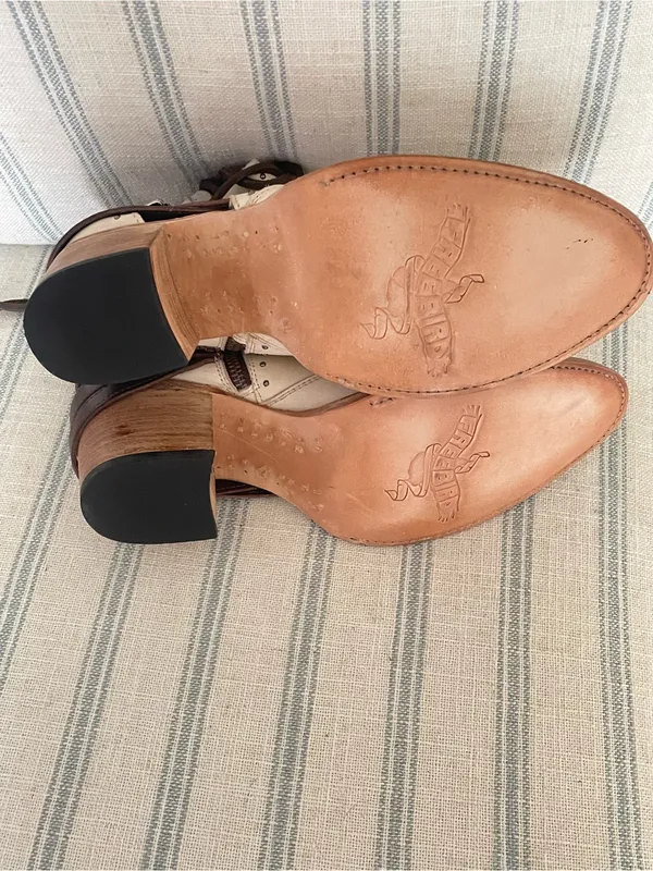 Freebird By Steven Desert Leather Buckle Cutout Studded Ankle Boots Size 10 - Image 12