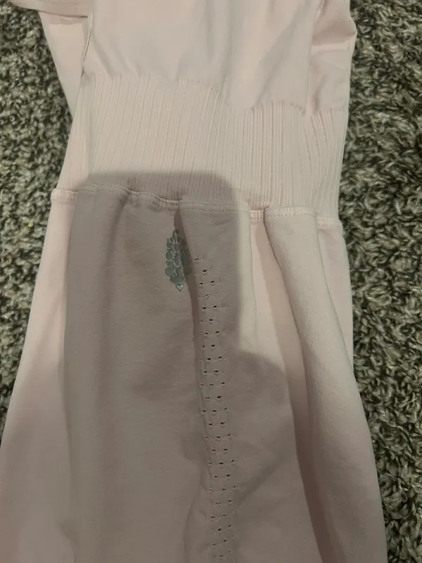 Free People Pink Good Karma Runsie - Image 5