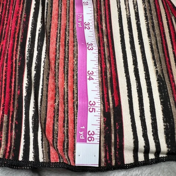 Sami & Jo Womens Size Small Dress Abstract Vertical Stripe Knee Length‎ Stretch - Image 11