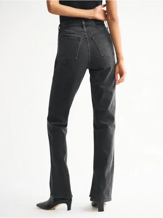 Abercrombie Ultra High Rise 90s Straight Jean Vintage Comfort Stretch Sz 2L - Image 4