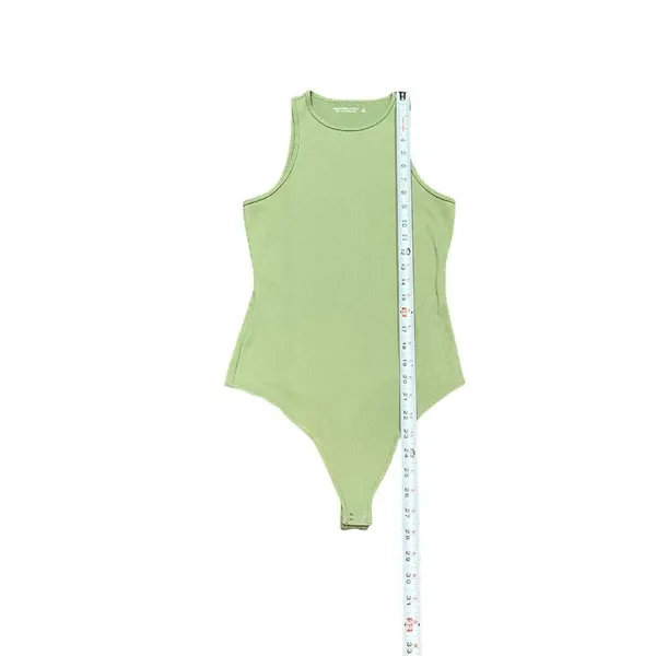 Abercrombie & Fitch Soft AF Collection Size Womens‎ Medium Green Ribbed Tank - Image 3