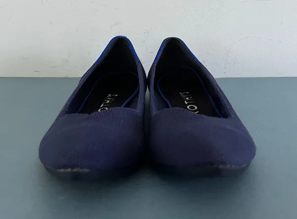 Rothy’s The Point Blue Washable Knit Ballet Flats - Image 4