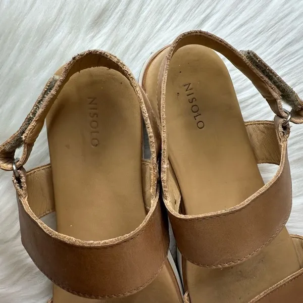 Nisolo Go-To Platform Sandals In Almond Size 9.5 - Image 9