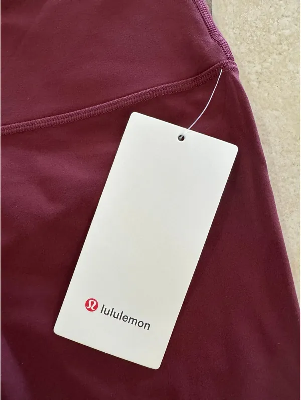 Lululemon Align High Rise 28” Red Merlot Size 8 NWT - Image 5