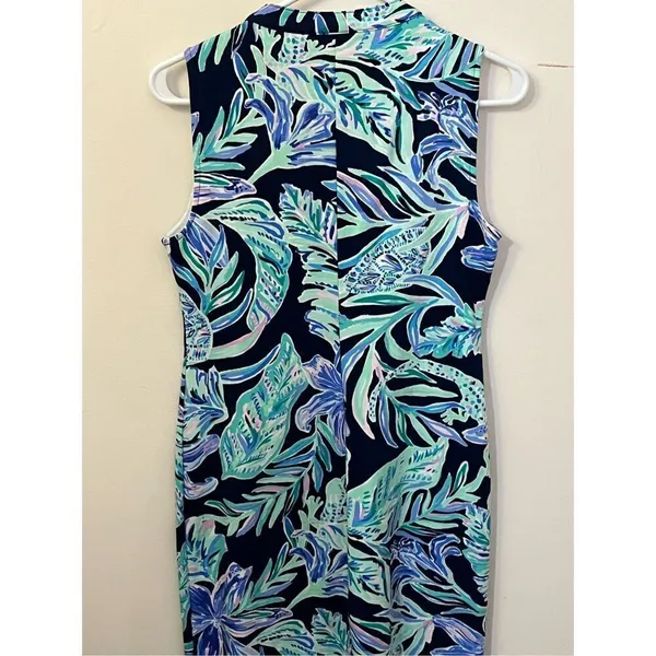 Lilly Pulitzer NWOT Sherryn Shift Dress Navy Ready Set Gecko Small - Image 2