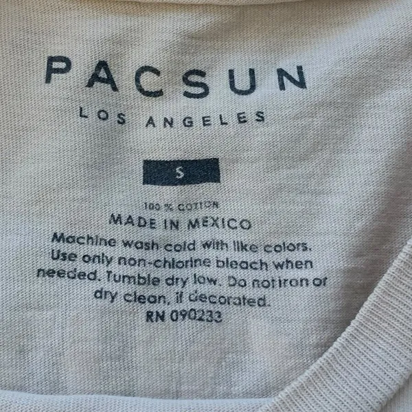PacSun Graphic T-Shirt Womens Small Tan Great Outdoors Nature Gorpcore Aesthetic - Image 2