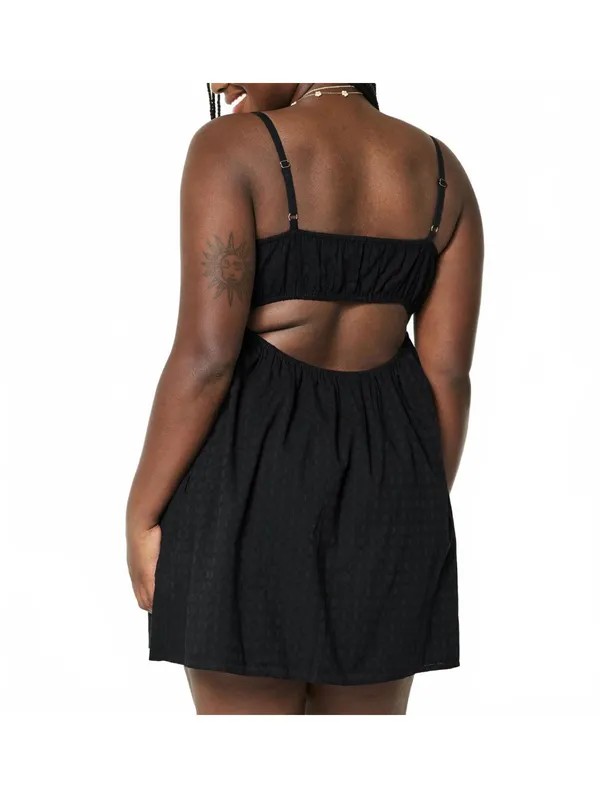 Hollister Babydoll Mini Dress NWT Black XXS Tall - Image 3