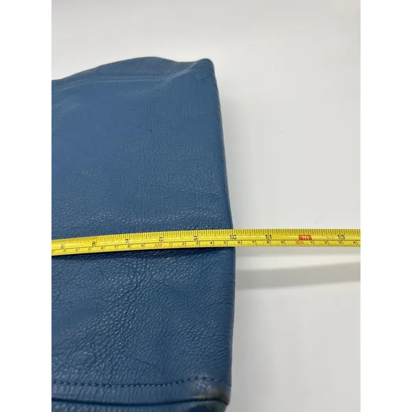 Kate Spade Crossbody Bag Womens Medium Blue Leather Zip Front Adjustable Strap - Image 11