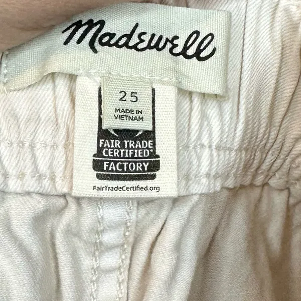 Madewell Denim Pull-On Paperbag Utility Shorts Sz 25 StreetWear - Image 5